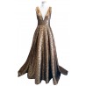 Gold and black Ballgown