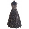 Black with gold bead Ballgown