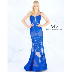Blue lace over nude mermaid