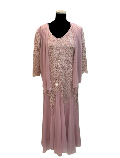 Pink Lace with Long Sleeves