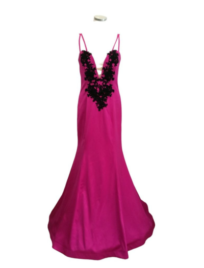 Pink with Black Lace