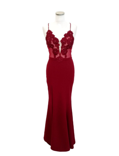 Burgundy Lace Bodice