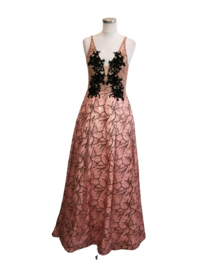 Pink with Black Lace
