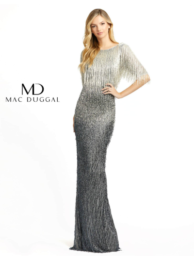 Silver Ombre Beaded Tassels