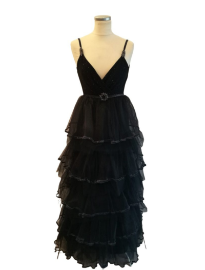Black Ruffle Layer