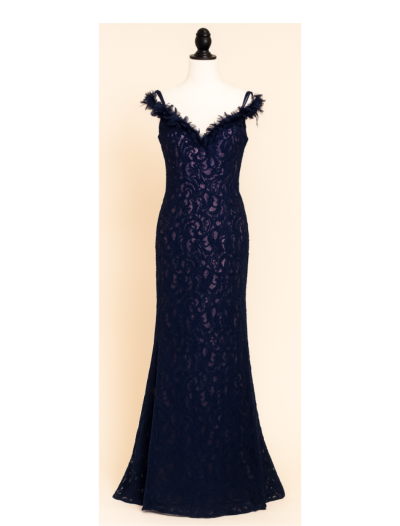 Navy Blue Lace