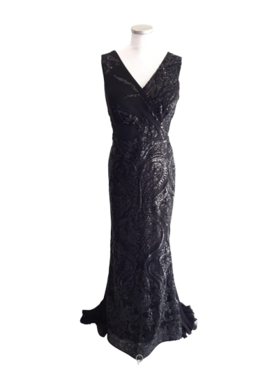 Black Sequin Pattern Mermaid