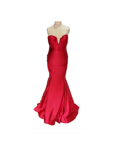 Red Boned Corset Mermaid skirt